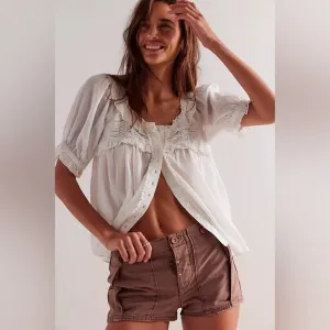 Free People All Yours Micro Shorts NWOT Size 6