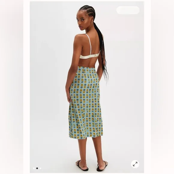 FREE PEOPLE Analise Printed Midi Skirt NWT