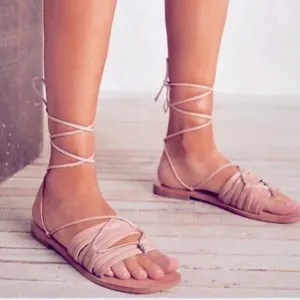FREE PEOPLE Cami Huarache Wrap Sandals