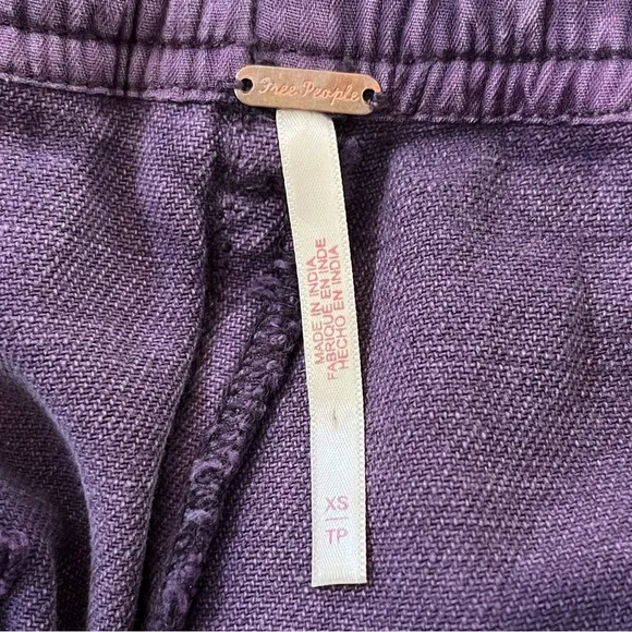 Free People Come And Get It Utility Pants Size XS New Relaxed Cargo 100% Cotton