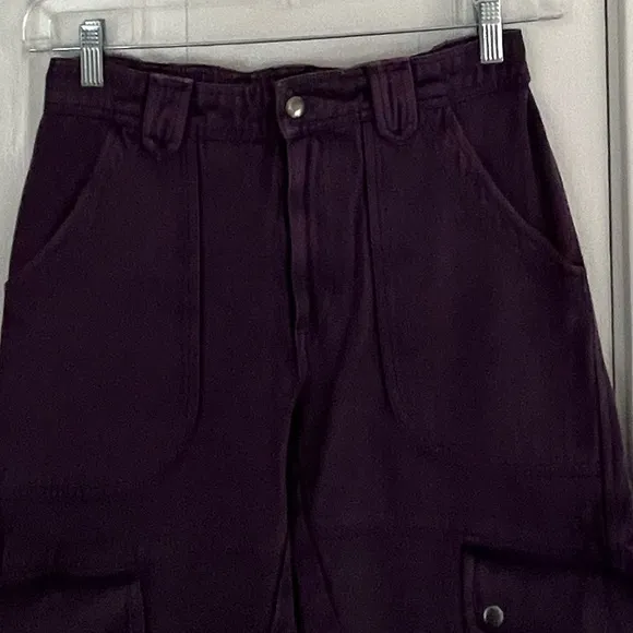 Free People Come And Get It Utility Pants Size XS New Relaxed Cargo 100% Cotton