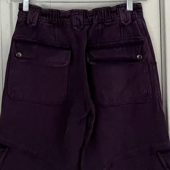 Free People Come And Get It Utility Pants Size XS New Relaxed Cargo 100% Cotton