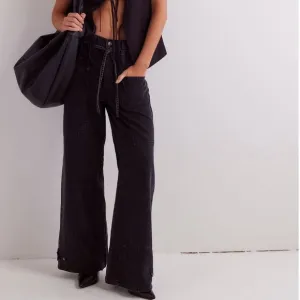 Free People CRVY Outlaw Wide-Leg Jean NWT