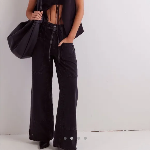 Free People CRVY Outlaw Wide-Leg Jean NWT
