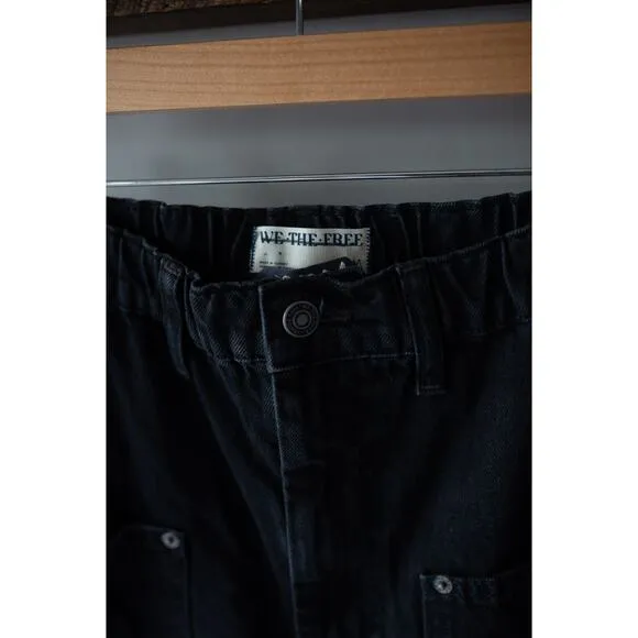 Free People CRVY Outlaw Wide-Leg Jeans Medium NEW MISSING BELT