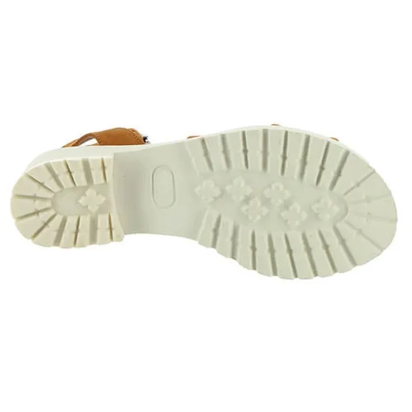 Free People Essex Brown Taupe Suede White Platform Summer Ankle Strap Sandals 38