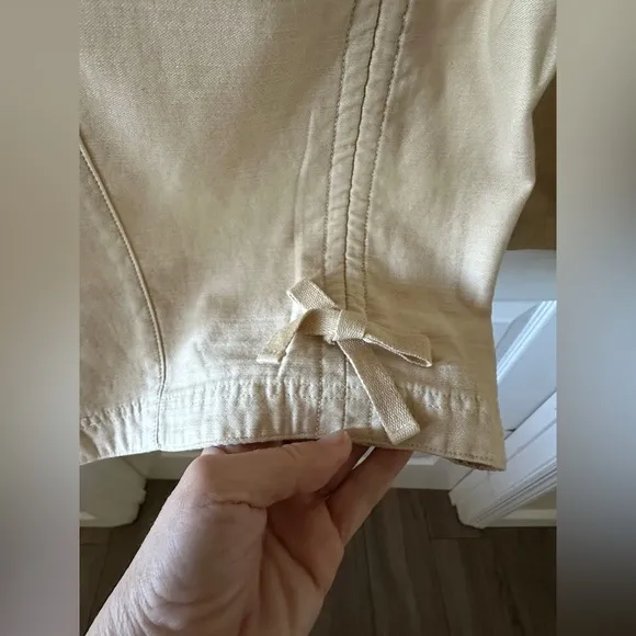 Free People Everglades Utility Pants in beige size medium - NWOT