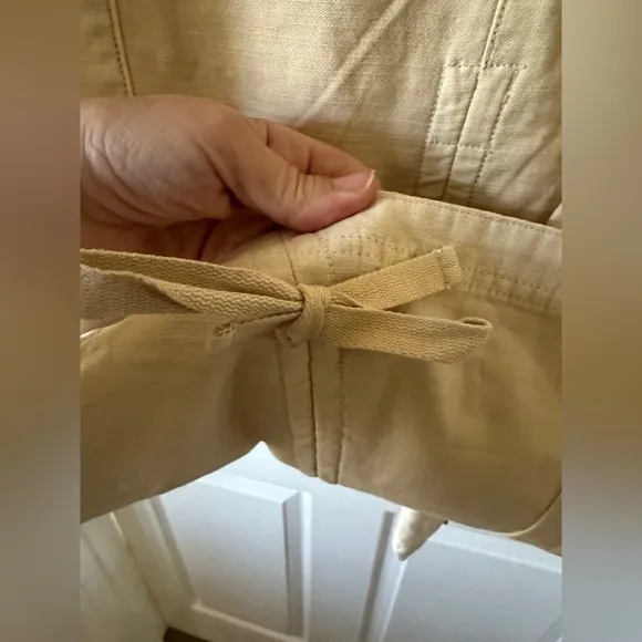 Free People Everglades Utility Pants in beige size medium - NWOT