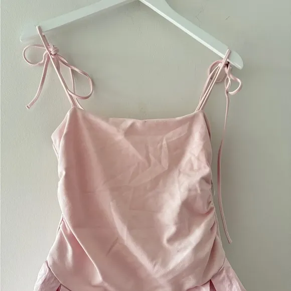 FREE PEOPLE Genevieve Blush Pink Mini Dress S