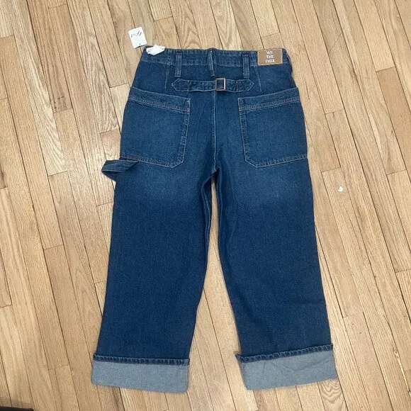 Free People Major Leagues Mid Rise Cuffed Jeans NWT Size 31
