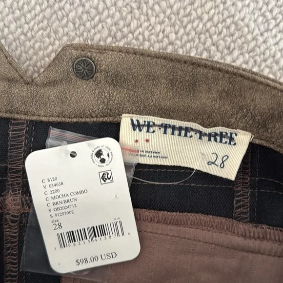 Free people Micro Mod Mini Skirt Faux Vegan leather. NWOT. Rockwood