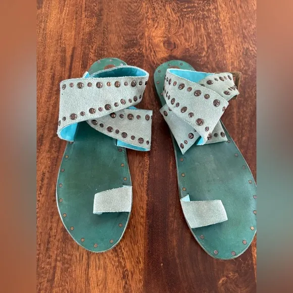 Free People Nassau Wrap Sandal Distressed