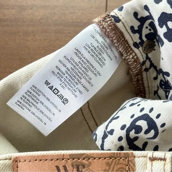 Free People | NWOT We The Free Risk Taker Mid-Rise Jeans Ecru Taupe Cream Beige