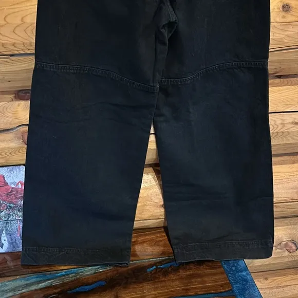 Free People NWT Benji Relaxed Wide Leg Jeans Size 29 in Thea Black