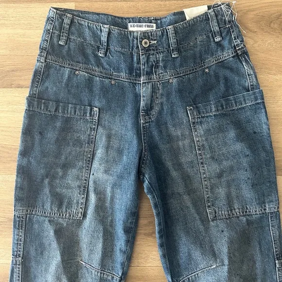 Free People Oasis Denim Crop Jeans, Size: 26- NWOT