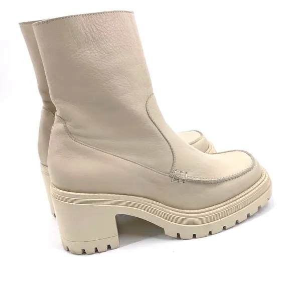 Free People Penny Second Skin Ankle Boot Platform Chunky Heel Sz 40 EU 9-9.5 US