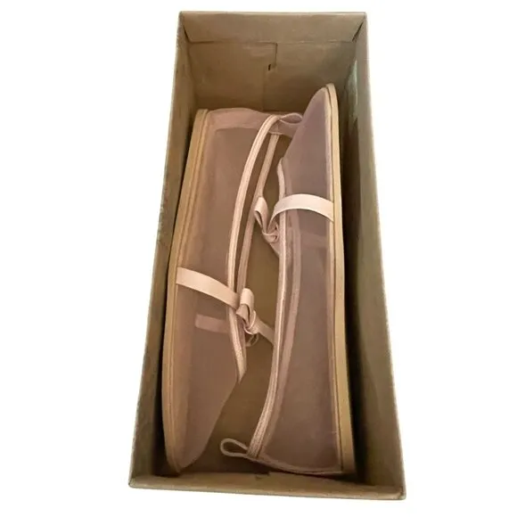 Free People Pink Mesh Mania Bow Flat NEW Size 8
