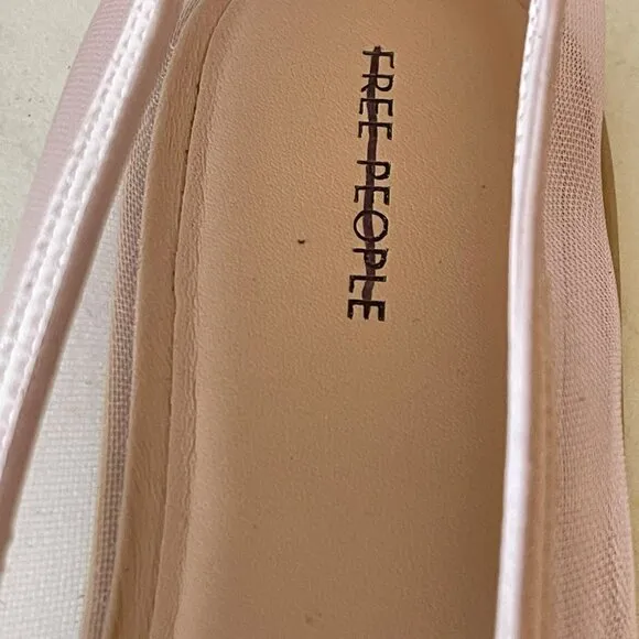 Free People Pink Mesh Mania Bow Flat NEW Size 8
