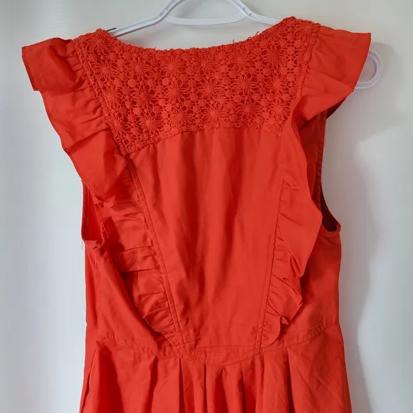 Free People Red Sleeveless Fit and Flare Dress Sz Small