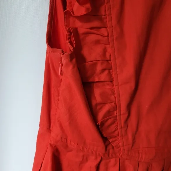 Free People Red Sleeveless Fit and Flare Dress Sz Small