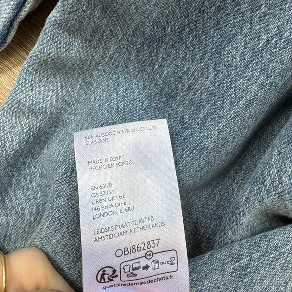 Free People Risk Taker Mid Rise Jeans We The Free Denim Mantra Blue