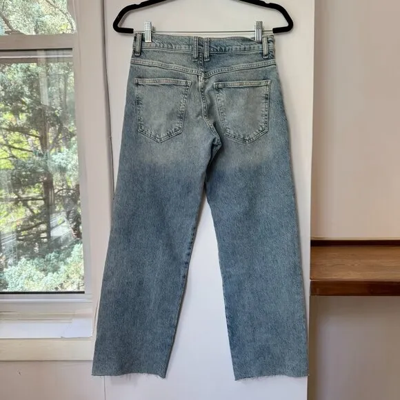 Free People Risk Taker Mid Rise Jeans We The Free Denim Mantra Blue