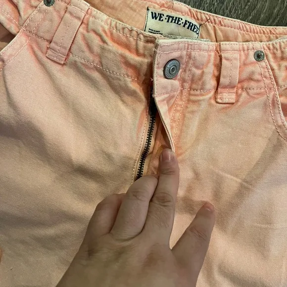 Free People SUPERSONIC SLIM PANT  IN CORAL PINK