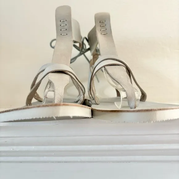 Free People Vacation Day Leather Wrap Sandals
