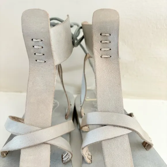 Free People Vacation Day Leather Wrap Sandals