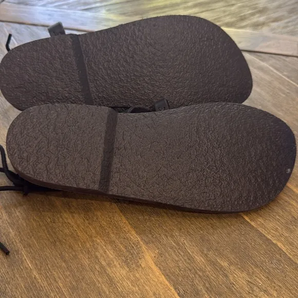 Free People Vacation Day Wrap Sandals Black Womens Size US 6 / EU 36.5 NEW