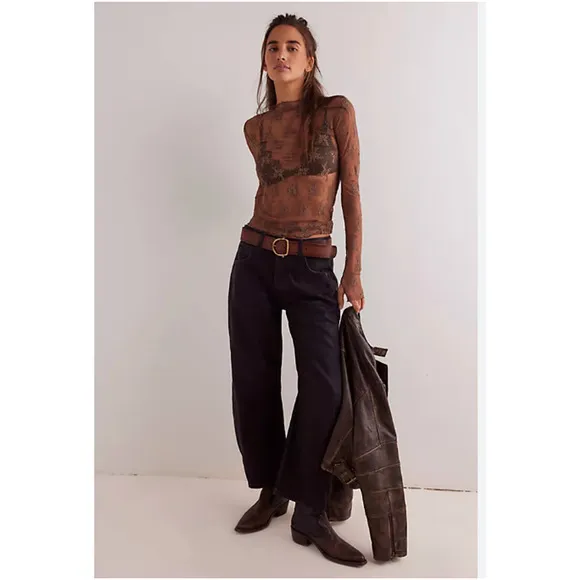 Free People We The Free Good Luck Coated Jeans 24 NEW Starlight