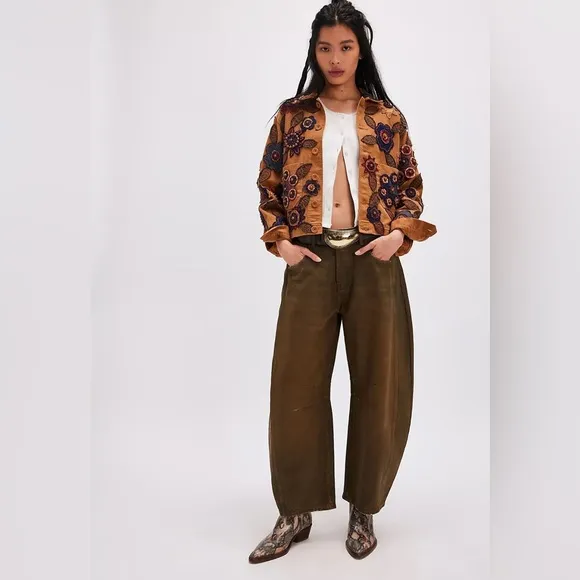Free people We The Free Good Luck Coated Jeans
