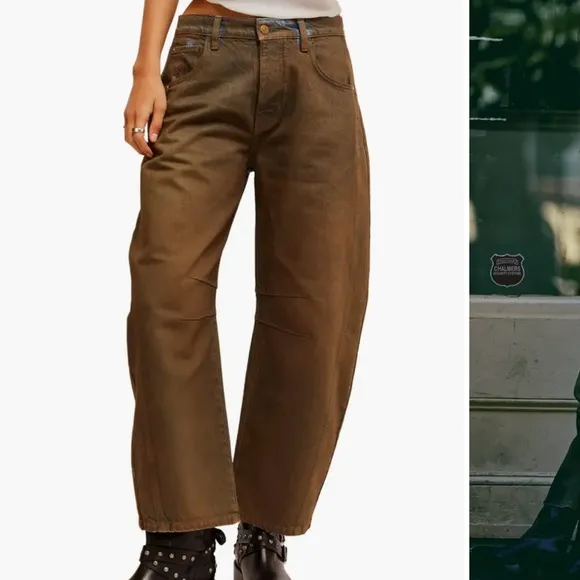 Free people We The Free Good Luck Coated Jeans