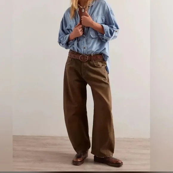 Free people We The Free Good Luck Coated Jeans