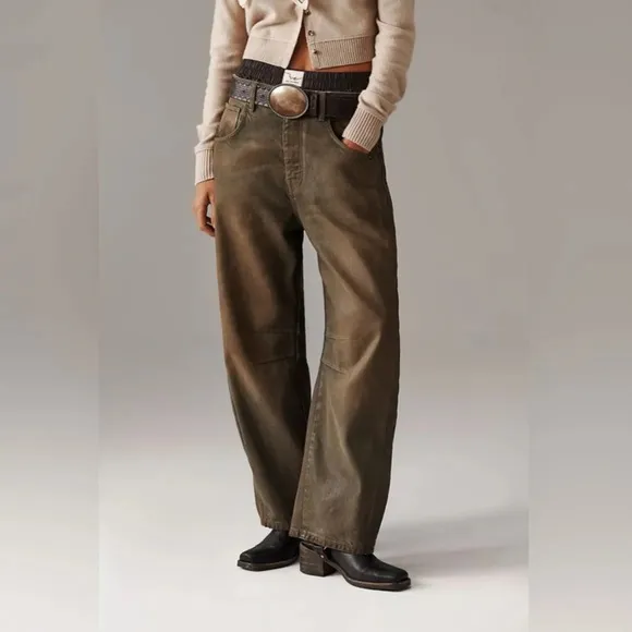 Free people We The Free Good Luck Coated Jeans