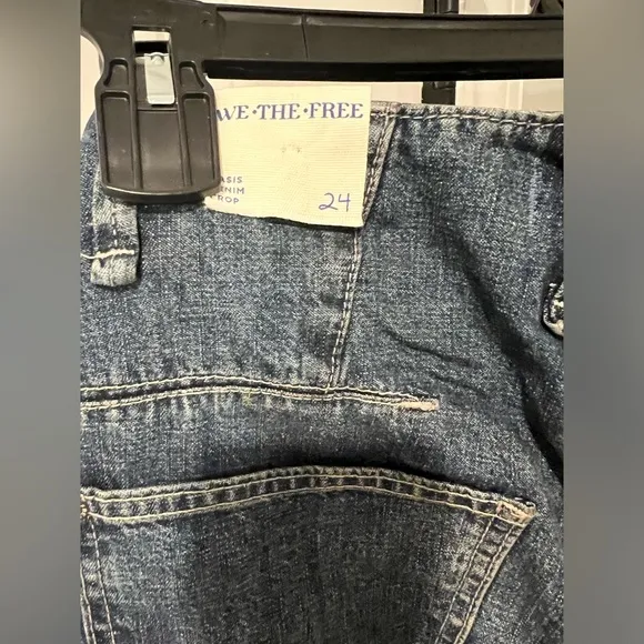 Free People We The Free Oasis Denim Crop Jeans NWT