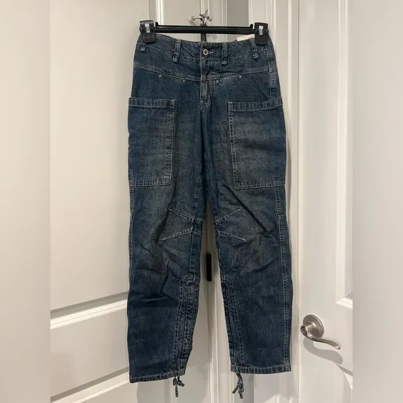 Free People We The Free Oasis Denim Crop Jeans NWT