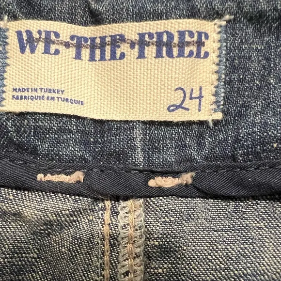 Free People We The Free Oasis Denim Crop Jeans NWT
