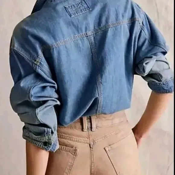 FREE PEOPLE WE THE FREE PRINCE STREET DENIM SHORTS SIZE 27