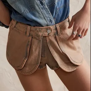 FREE PEOPLE WE THE FREE PRINCE STREET DENIM SHORTS SIZE 27