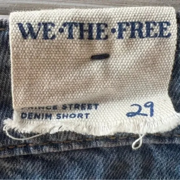 Free People We The Free Prince Street Denim Shorts