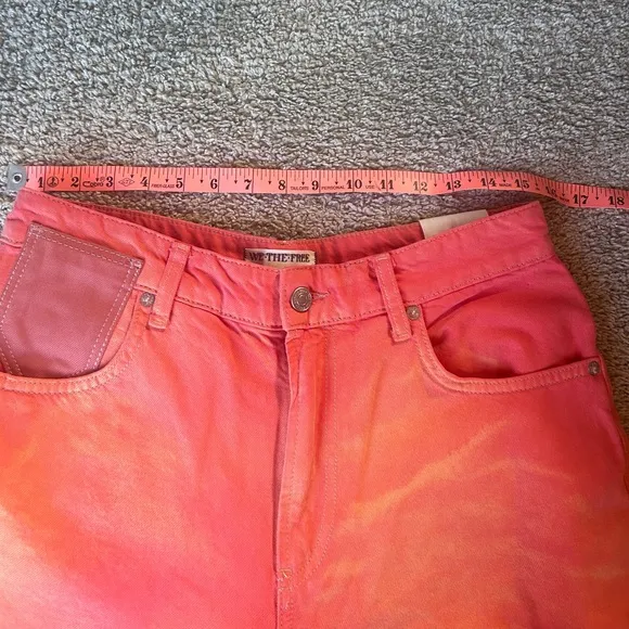 FREE PEOPLE We The Free Waterfall Baggy Wide Leg Jeans / Oklahoma Sun 🔥 🔥
