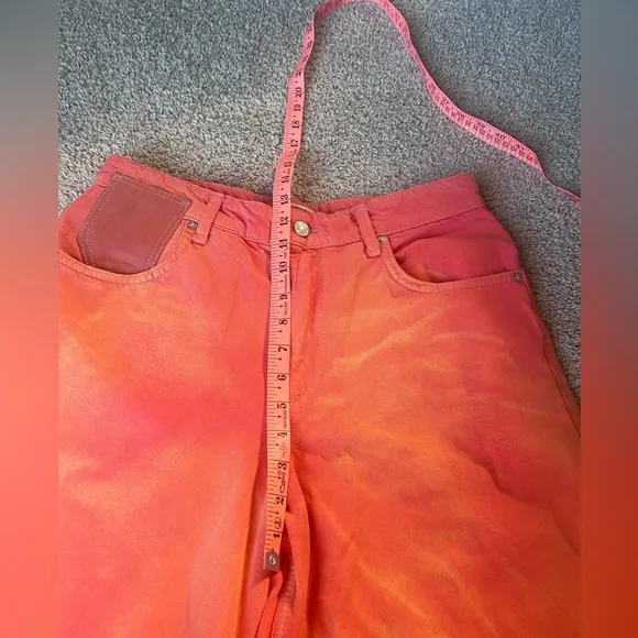 FREE PEOPLE We The Free Waterfall Baggy Wide Leg Jeans / Oklahoma Sun 🔥 🔥