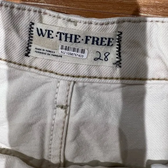 Free People We The Free Waterfalls Baggy Wide-Leg Jeans in Natural