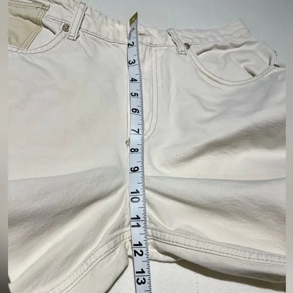 Free People We The Free Waterfalls Baggy Wide-Leg Jeans in Natural