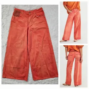 Free People We The Free Waterfalls Baggy Wide-Leg Jeans Oklahoma Sun