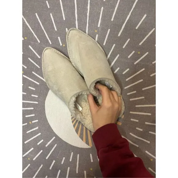 Free People Nova Cozy Sheepskin Flats