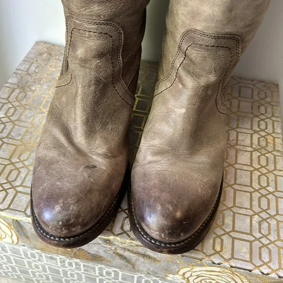 Frye Jane Tall Cuff Knee High Heeled Boots Boots Women's size 7