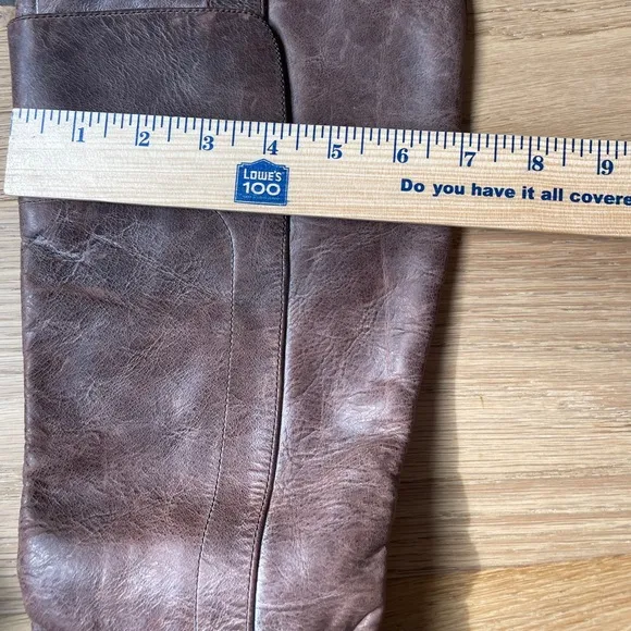 Frye Paige Wedge knee high leather boots 7.5