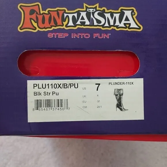 FUNTASMA BLACK SEXY HIGH HEELED BOOTS